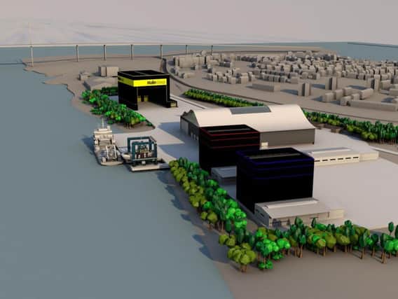 A computer generated image of how the Scottish Marine Technology Park at Old Kilpatrick could look. Picture: Contributed