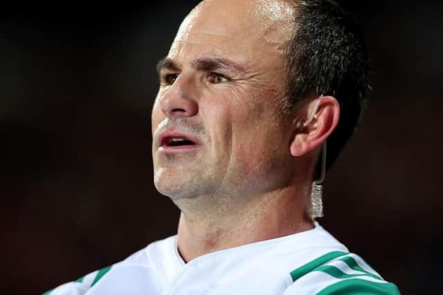 In the chain of events leading to Japan's late bonus point against Samoa on Saturday, referee Jaco Peyper's decision to penalise a squint put in at the scrum provoked most surprise. Picture: Getty Images