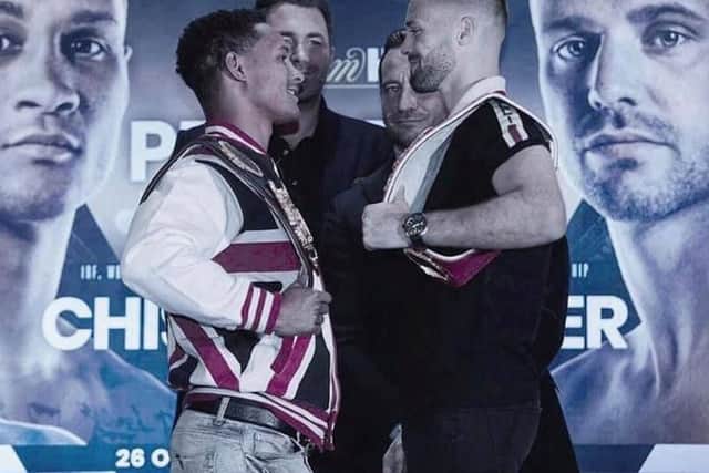 The two champs squaring off. Picture: Regis Prograis Boxing