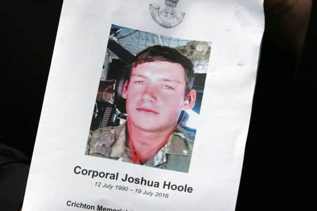 Corporal Joshua Hoole was from Dumfries and Galloway. Picture: PA Wire