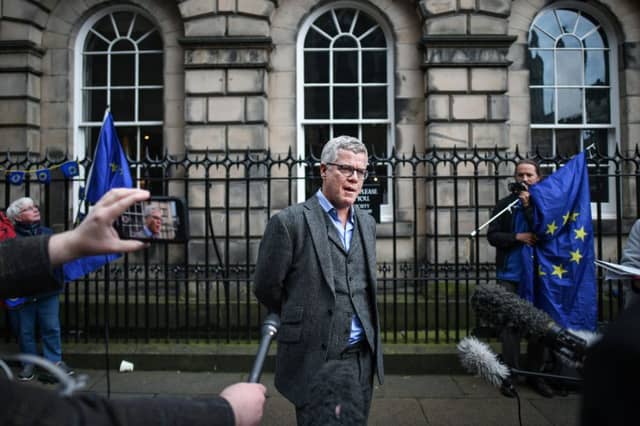 Jo Maugham QC, one of those behind the legal petition to gain a court order to make Boris Johnson seek a Brexit extension, outside the Court of Session