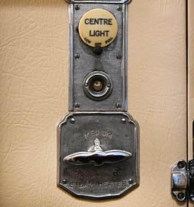 Light switch in 1935 first class LNER sleeper carriage. Picture: .John Devlin