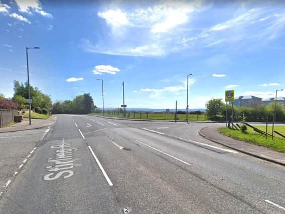 The crash happened on the A73 near Dykehead Road, Airdrie. Picture: Google
