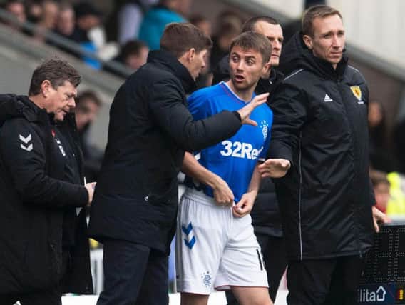 Jordan Rossiter recognises his Rangers career is over. Picture: SNS