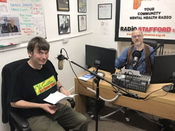 Ian Rankin spoke about his own mental health and some of the struggles he has encountered in life while sharing his own  and Inspector Rebus - favourite tracks at Radio Stafford 103