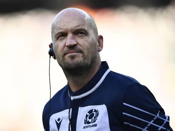 Gregor Townsend looks on at the Shizuoka Stadium ECOPA