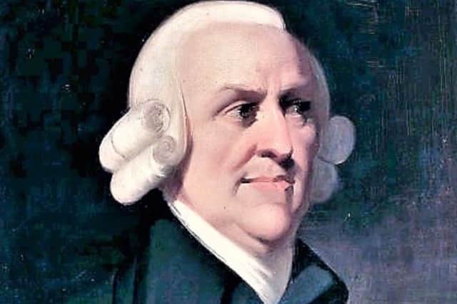 Adam Smith explained how awareness of self-interest, in this case on a global scale, can affect a free market economy