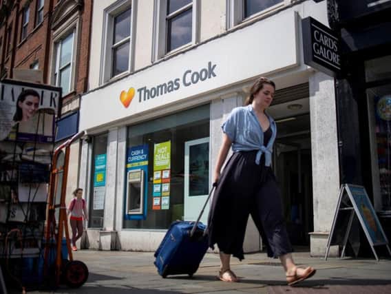 The collapse of 'much-loved' Thomas Cook could be a sign of things to come for the property sector, says Alexander. Picture: Tolga Akmen/AFP/Getty Images