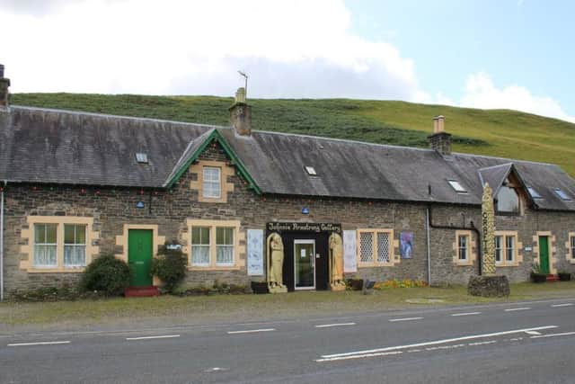 Hendersons Knowe, Teviothead. The smithy, where Tom taught between 1814 and 1818, is now home to the Johnnie Armstrong Gallery. (Image: HES)