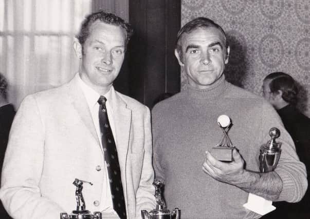Former Gleneagles pro Ian Marchbank with Sean Connery
