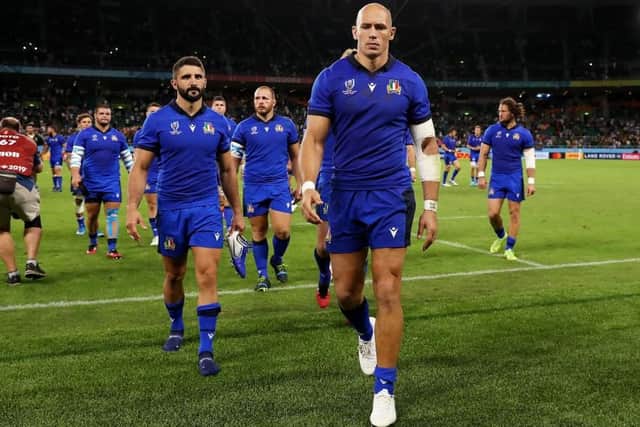 Due to the cancellation of Italy v New Zealand, Italy have been eliminated from the tournament (Getty Images)