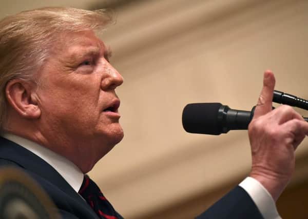 Donald Trumps America and the EU have engaged in tit-for-tat tariffs amid a trade dispute (Picture: Brendan Smialowski/AFP via Getty Images)