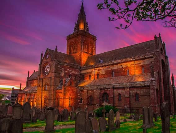 St Magnus Cathedral in Kirkwall dates from the 12th Century with archaeologists now uncovering some later buildings that were pulled down to make way for a car park. PIC: Creative Commons/Macphail8.