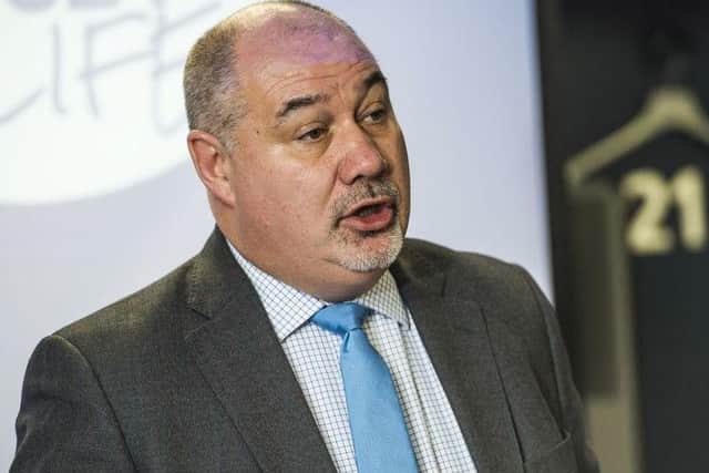 SRU chief executive Mark Dodson is engaged in robust discussions with World Rugby over the prospect of Scotland's vital game against Japan being cancelled due to a typhoon headed for the region. Picture: SRU/SNS