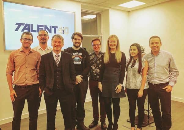 Talent4Point0 was launched at the Glasgow offices of MBN Solutions, with Ivan McKee (third left) among the speakers