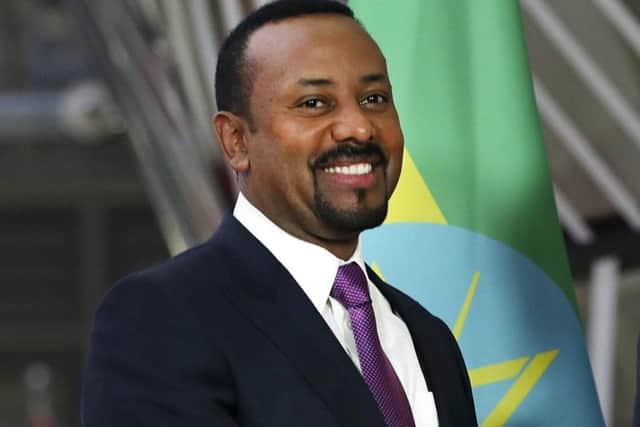 Ethiopian Prime Minister Abiy Ahmed at the European Council headquarters in Brussels. Picture: AP