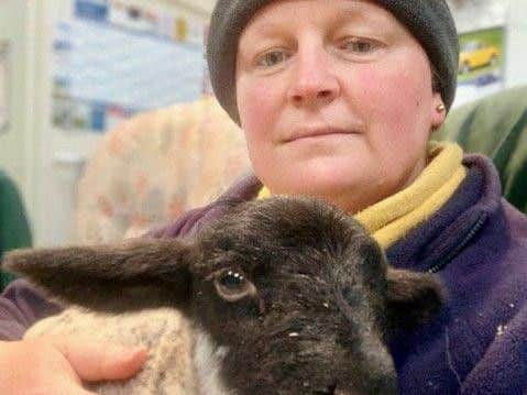 Melanie MacLean with Norman after his birth in April. Picture: SWNS