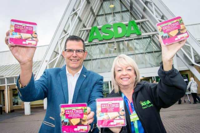 Francois Lintermans, Bute Island director, with Yvonne McArthur of Asda Scotland. Picture: Ian Georgeson