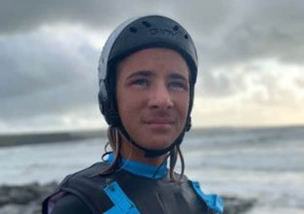 Tiree surfer Ben Larg at Mullaghmore, Ireland