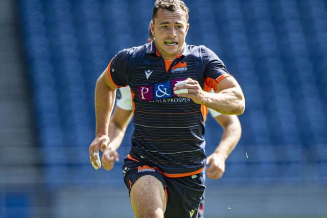 Jamie Farndale scored a try for Edinburgh in their defeat by Leinsterin Dublin. Picture: SNS