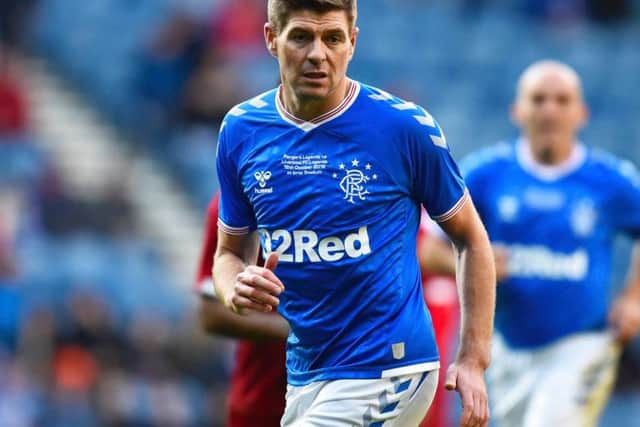 Steven Gerrard during the legends match.