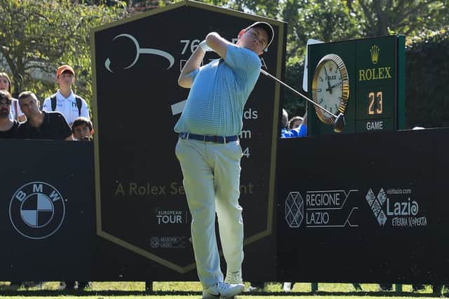 Bob MacIntyre on his way to a third-round 64 at the Italian Open. Picture: Matthew Lewis/Getty Images