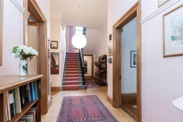 The spacious hallway.