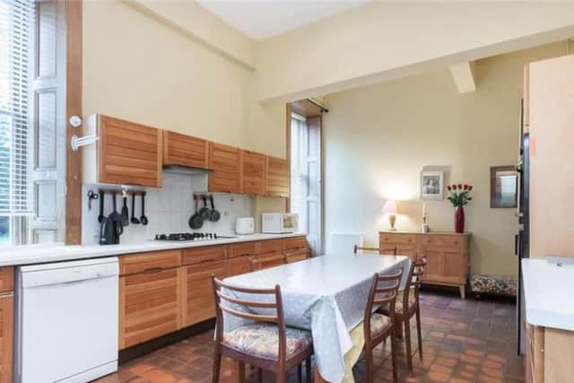 The kitchen has space for a dining area - ideal for informal dinners or breakfast.