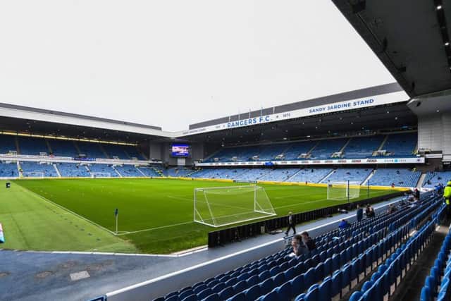 A general view of Ibrox