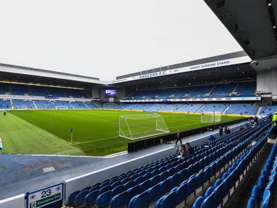A general view of Ibrox