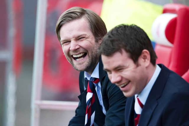 Ross Wilson (right) has been appointed the new Rangers sporting director. Picture: SNS