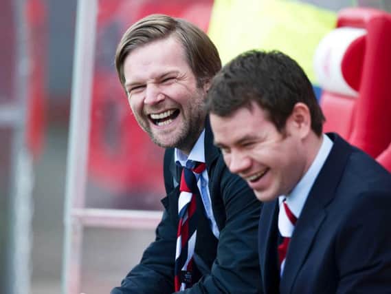 Ross Wilson (right) has been appointed the new Rangers sporting director. Picture: SNS