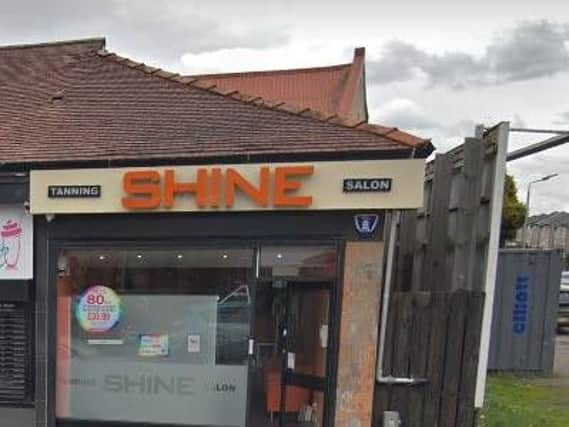 Shine Tanning Salons in Glasgow repeatedly posted images of the doll, notorious for portraying black people in an offensive manner, on their social media. Picture: Google Maps