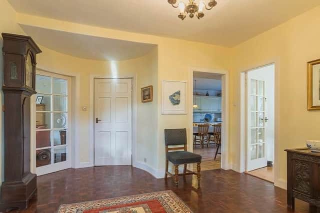 The spacious reception hallway.