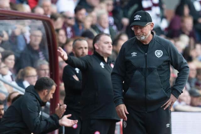 A frustrated Craig Levein during Hearts' 2-2 draw with Hamilton Accies earlier this season.