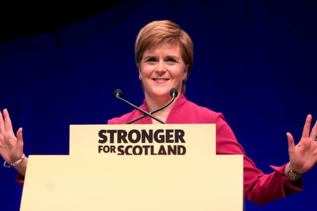 In a 45-minute speech dominated by independence Ms Sturgeon insisted that she has a duty to stage a second referendum next year.