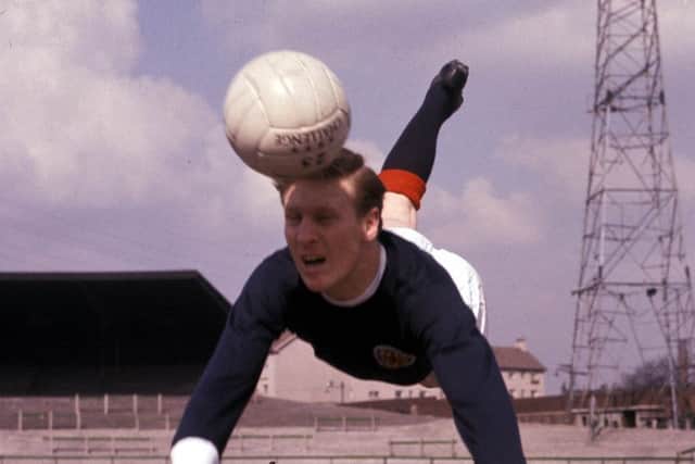 Billy McNeill dives for a header in the 1967/68 season. He died in April this year at the age of 79 after suffering from dementia (Picture: SNS Group)