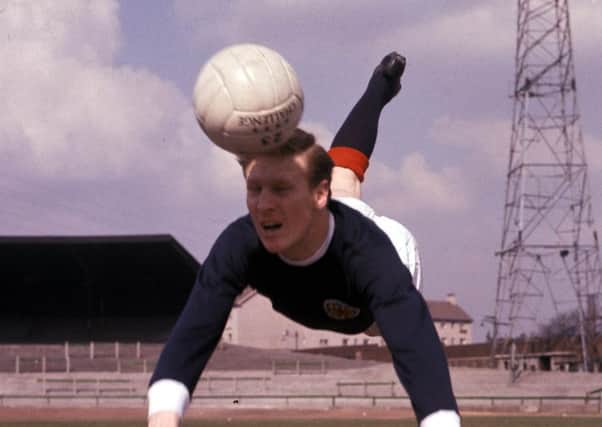 Billy McNeill dives for a header in the 1967/68 season. He died in April this year at the age of 79 after suffering from dementia (Picture: SNS Group)