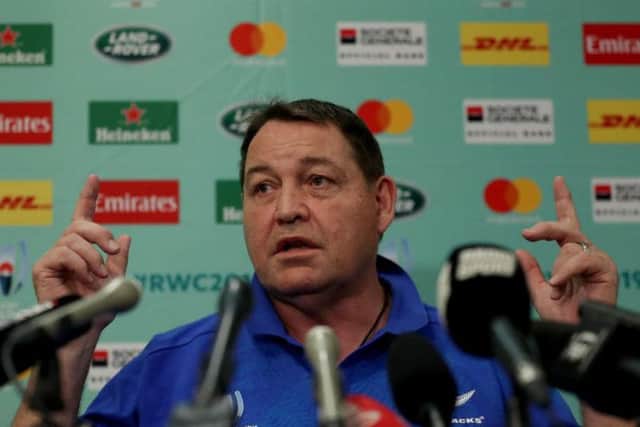 All Blacks coach Steve Hansen says Ireland will be under pressure to deliver a historic win on Saturday. Picture: Getty Images