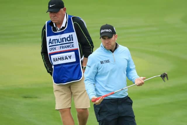 Scotlands Richie Ramsay en route to a solid five-under-par round of 66, which leaves him nicely placed just one shot off the lead. Picture: Andrew Redington/Getty
