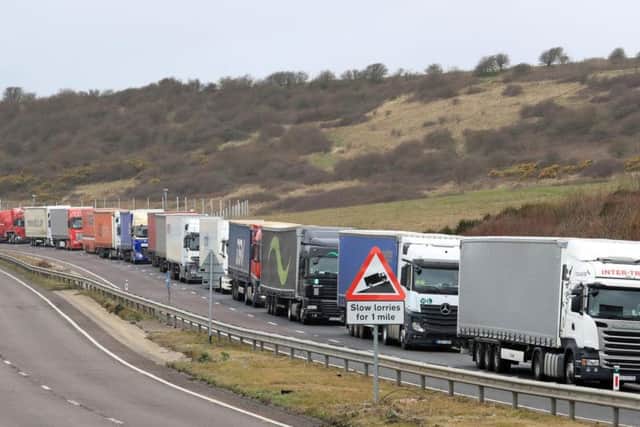 The documents showedthat ports in the UK, especially those withservices crossing the Irish Sea fromScotland,could operate at as low as 40 per cent of their current capacity. Picture: PA