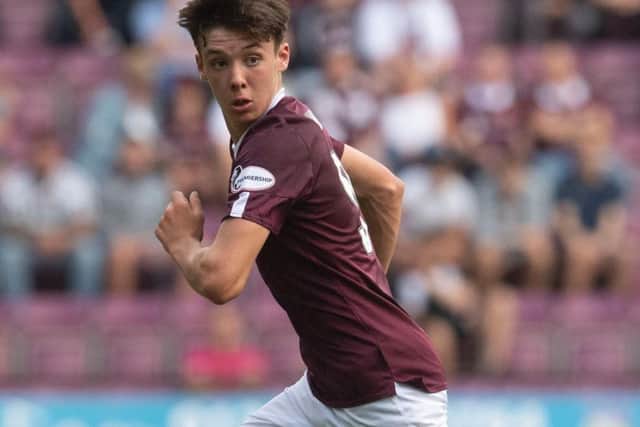 Hearts defender Aaron Hickey is wanted by Rangers and Manchester City. Picture: SNS
