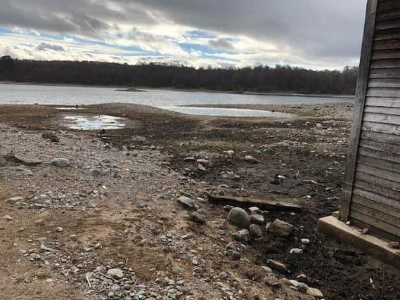 The loch near Aviemore, lost a dramatic amount of water betweenSeptember 2018 and May 2019. Picture: swns