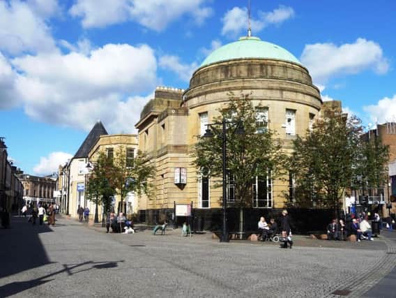 A stamped broke out in Kilmarnock (pictured) when worshippers feared their church was falling down. PIC: Creative Commons.