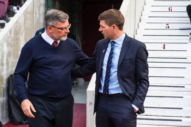 Steven Gerrard has backed Hearts boss Craig Levein to turn it around. Picture: SNS