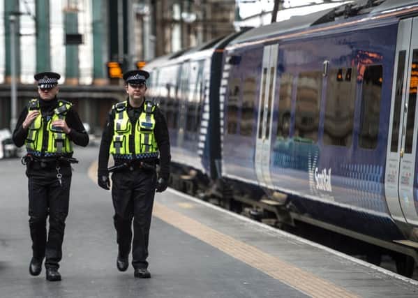 British Transport Police have attended 1,438 incidents in Scotland involving violent behaviour towards railway staff since 2014/15. Picture: John Devlin