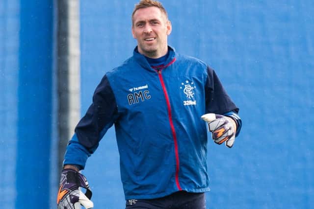 Goalkeeper Allan McGregor during a Rangers training session. Picture: Ross Parker/SNS