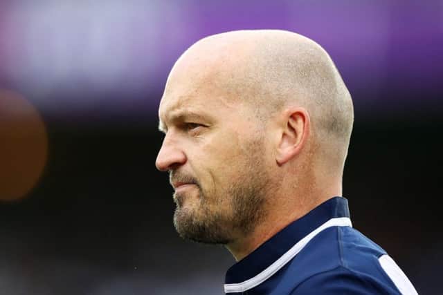 Scotland head coach watches on as his side are crushed 27-3 by Ireland in their Pool A clash. Picture: Cameron Spencer/Getty