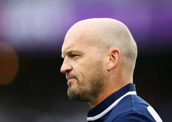 Scotland head coach watches on as his side are crushed 27-3 by Ireland in their Pool A clash. Picture: Cameron Spencer/Getty