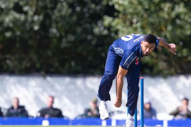 Safyaan Sharif took two wickets in two balls